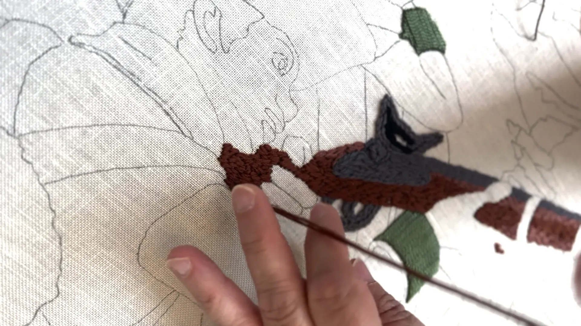 America's Tapestry - Collaborative embroidery project