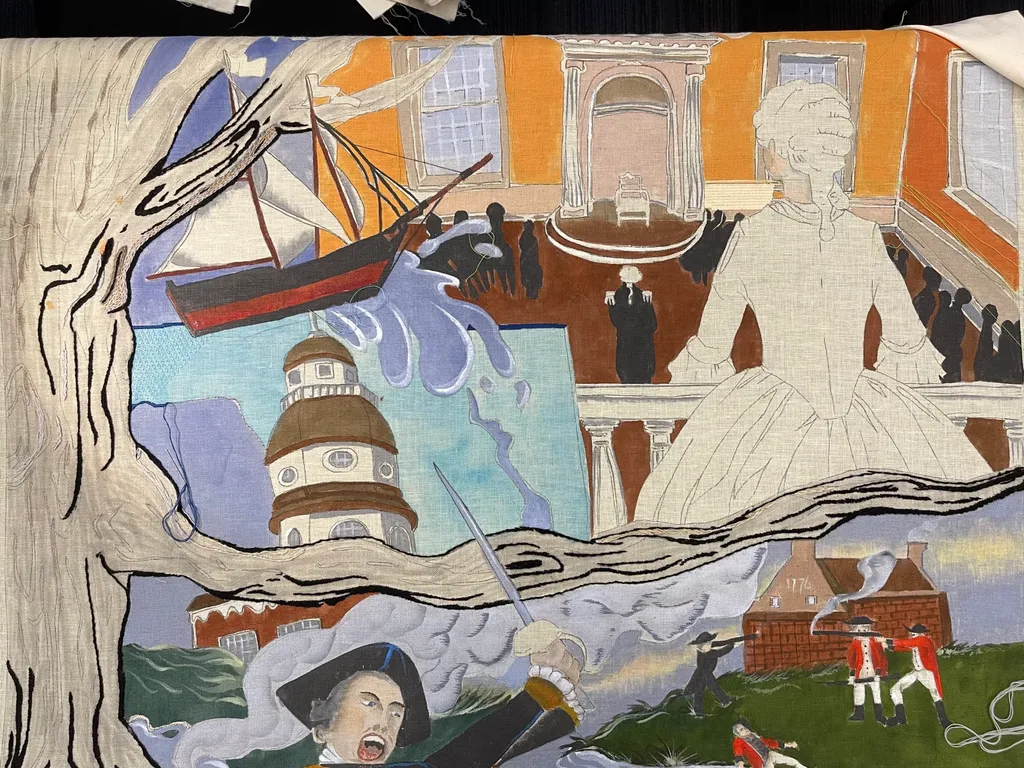 Detail of the Maryland panel