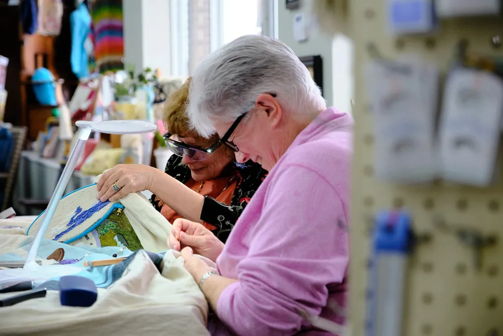 The wave stitch has been a wonderful contribution to the panel by many volunteers over the last few months!