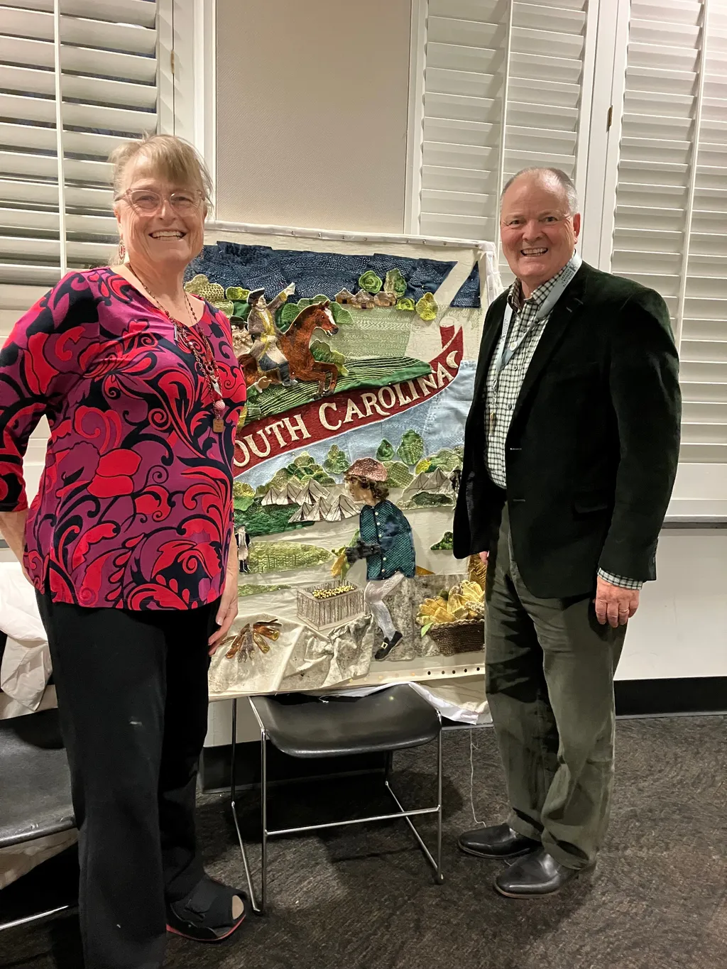 South Carolina Director Karen Wallach with Charlotte Museum of History Chief Advancement Officer Evan Bohnen