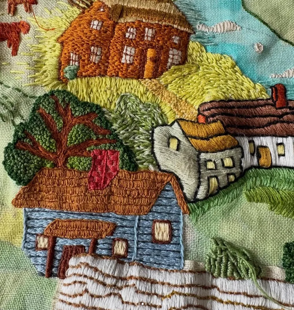 A sample of stitches from the Connecticut panel