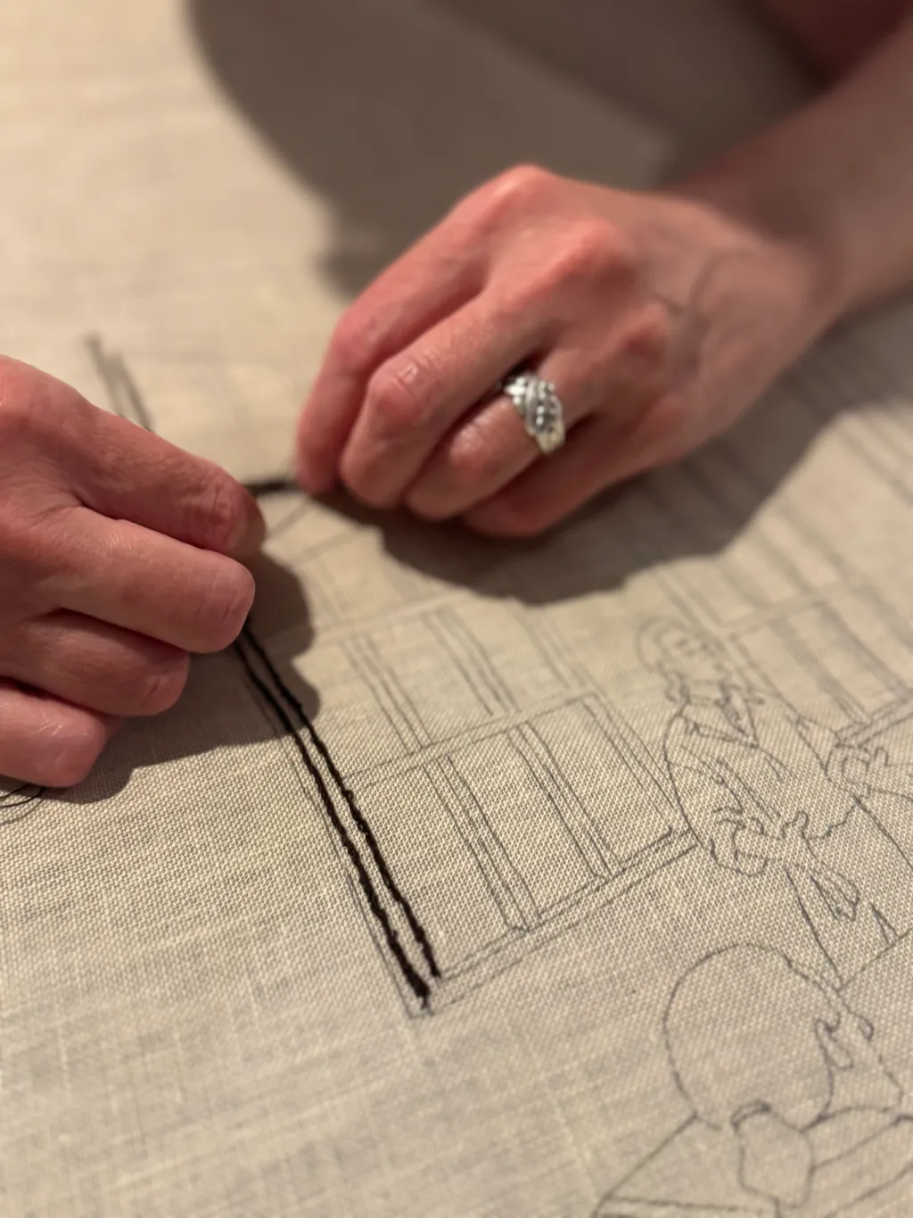 Stiching the New York panel