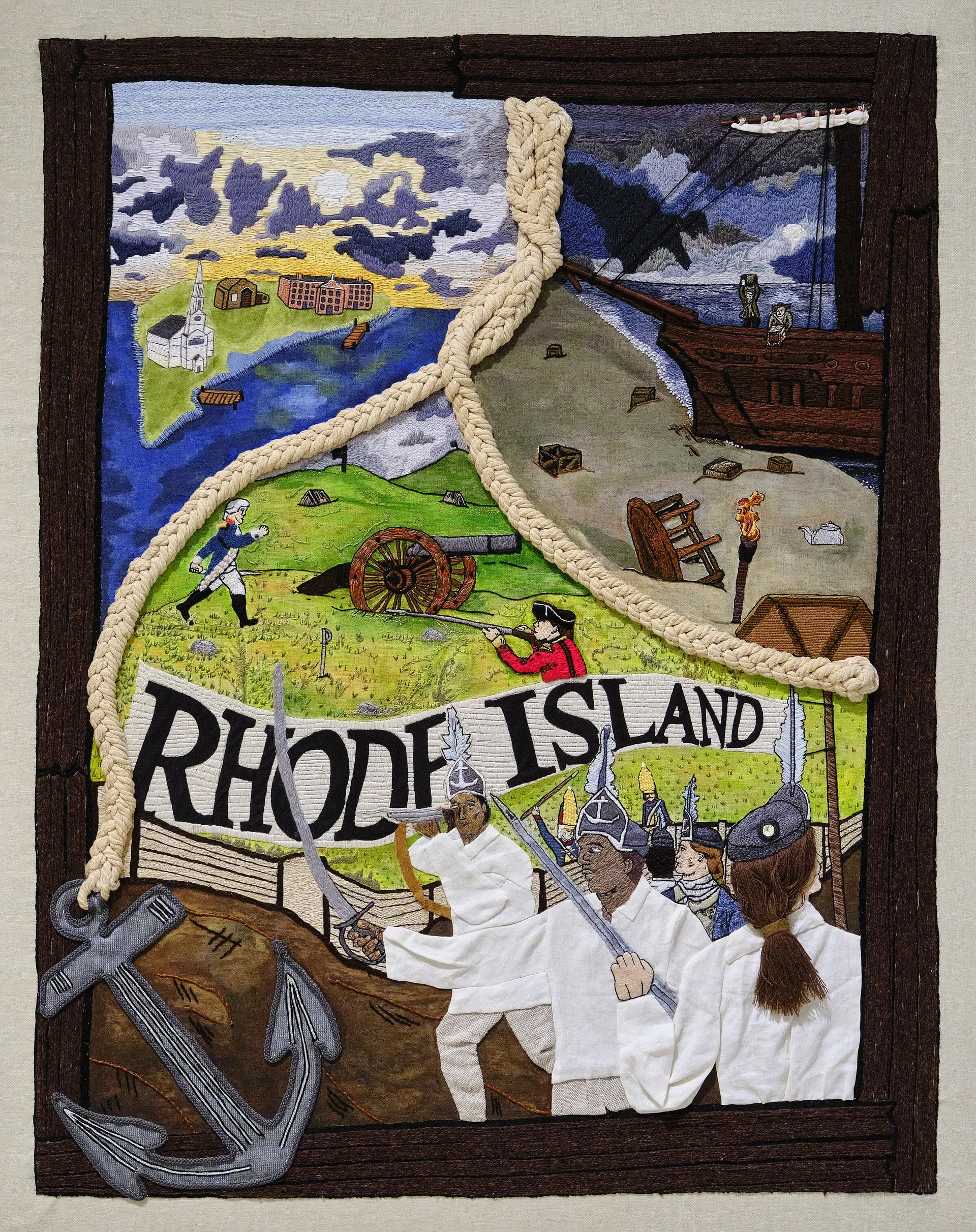 The Rhode Island tapestry panel